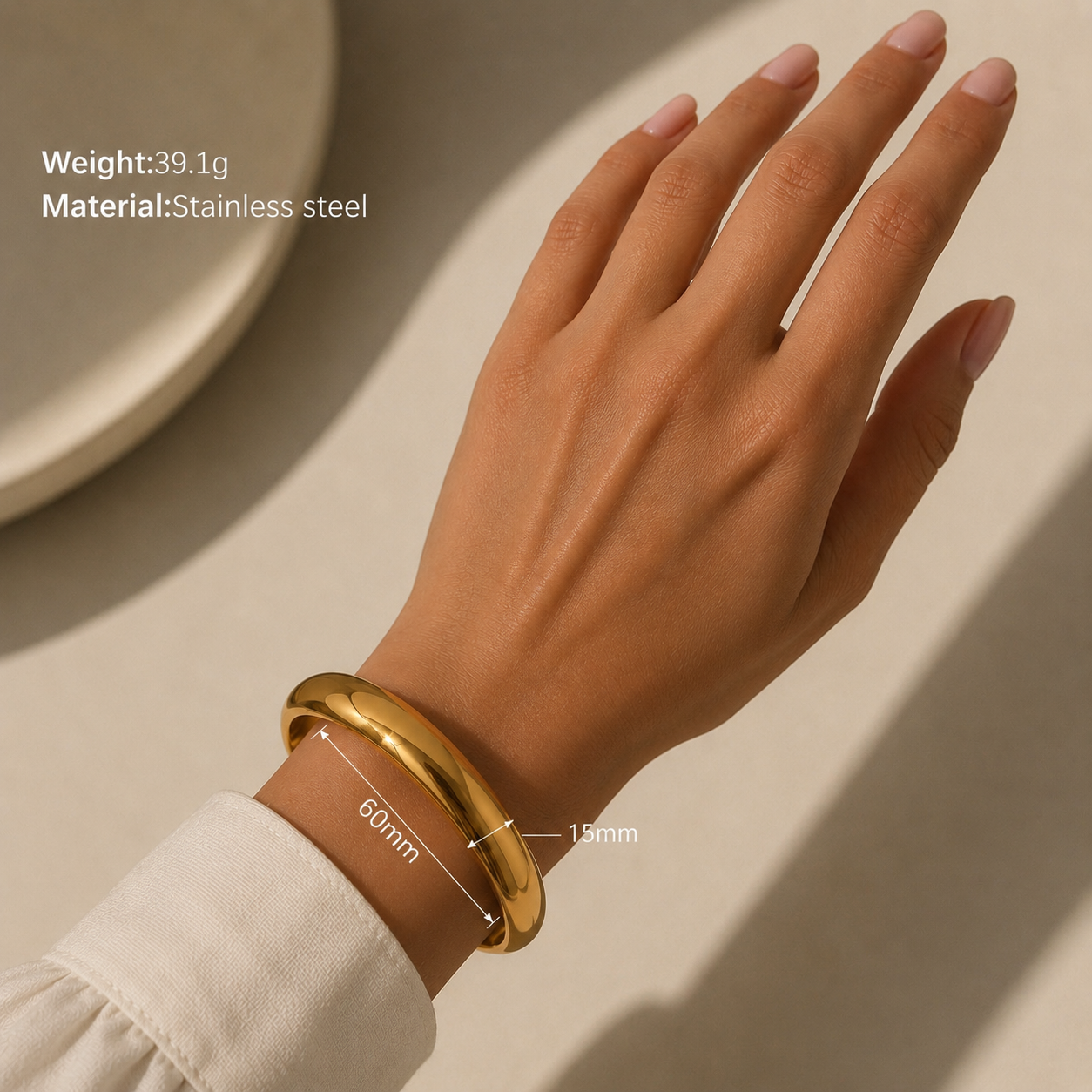 Gold Bangle Bracelet