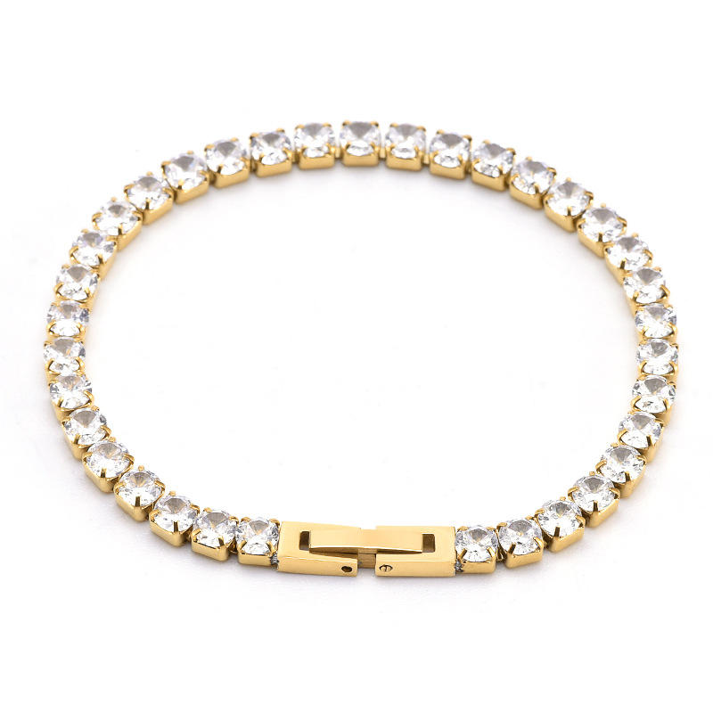 Gold Tennis Bracelet